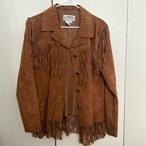 Suede Fringe Jacket